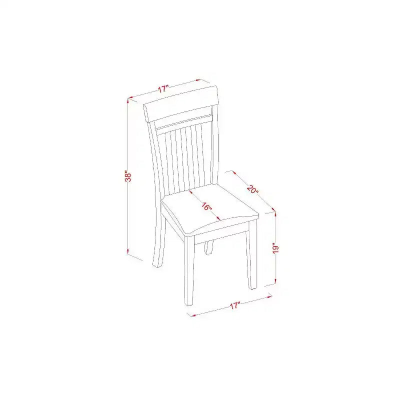 Set da pranzo Rococò - tavolo e sedie da cucina in 3 pezzi - arredo per piccoli spazi - design elegante