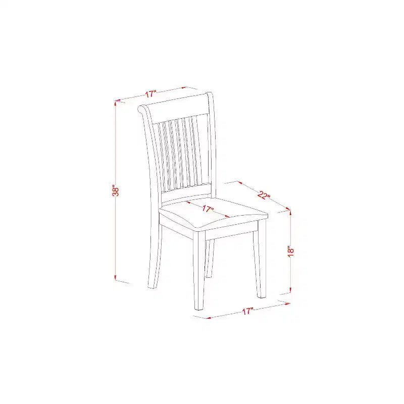 Rundes Esszimmer-Set im Südwesten-Stil - 3-teiliges Küchentisch-Set mit Stühlen - Eichenoberfläche, 42 Inch