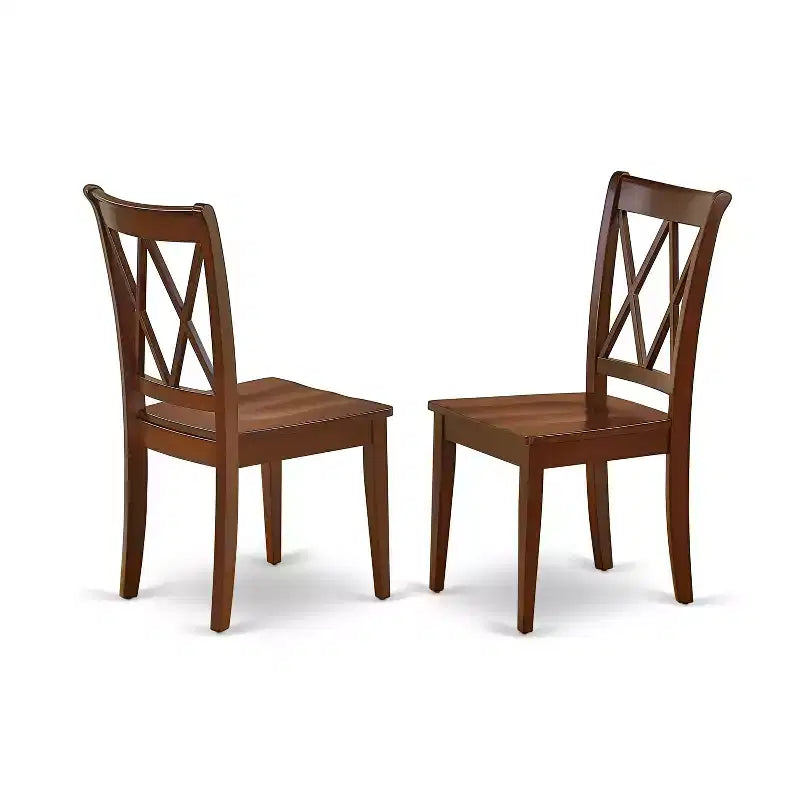 Set da cucina in stile boho da 3 pezzi - set da pranzo per spazi piccoli - tavolo rettangolare e 2 sedie - finitura mogano