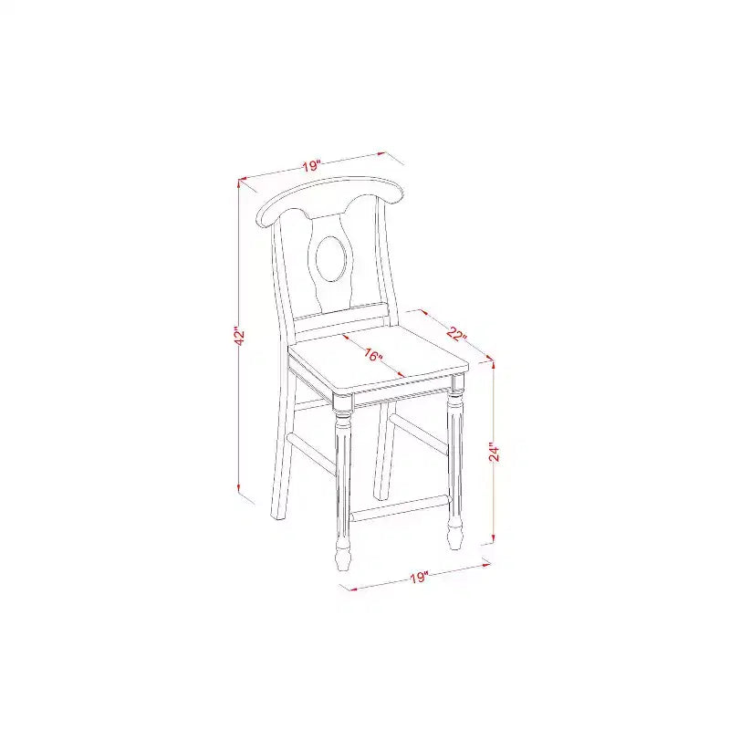 Tavolo da pranzo rotondo HomeStock da 3 pezzi con finitura nera, piano in legno massello e 2 sedie
