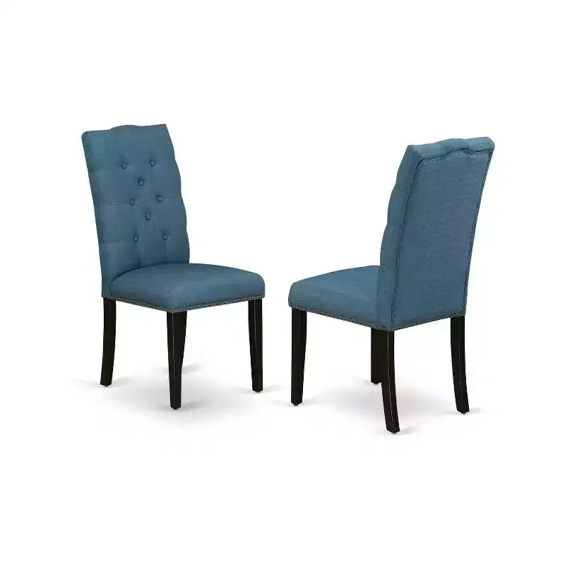 6-teiliges rechteckiges Esszimmertisch-Set mit Tischplatte aus Massivholz im Used-Look mit Jacobean-Finish, 1 Sitzbank und 4 Stühlen