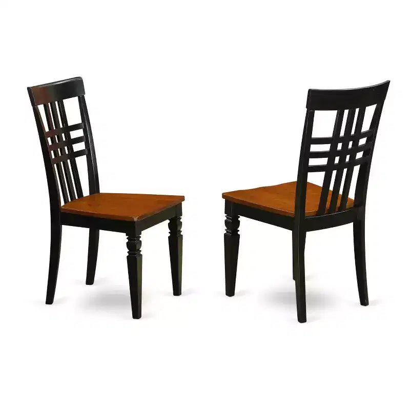 Esszimmer-Set mit 7-teiligem Tisch und Stühlen - Küchen- und Esszimmer-Set - Finish in Schwarzkirsche
