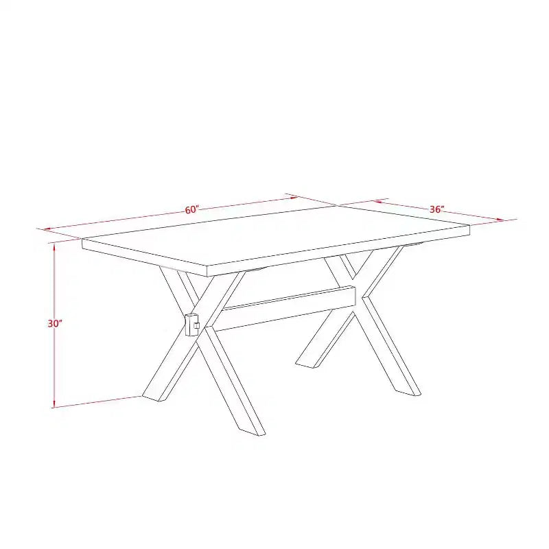 HomeStock 3-teiliges rechteckiges Esszimmertisch-Set aus Massivholz mit Antik-Jacobean-Oberfläche und 2 Bänken