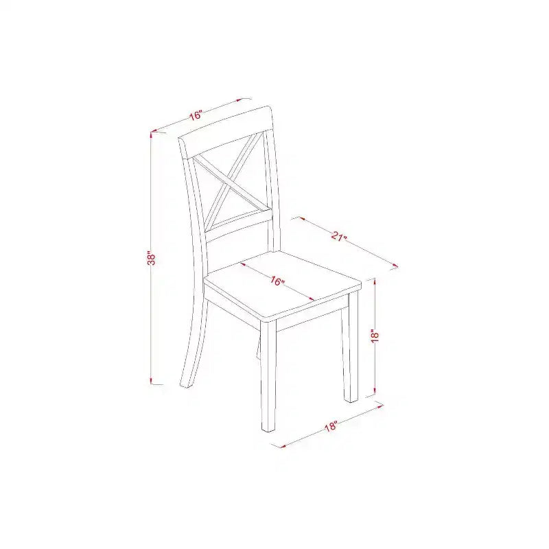 Tavolo da pranzo HomeStock da 5 pezzi, finitura bianco lino, piano in legno massello, con 4 sedie