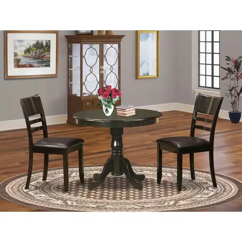 Round Kitchen Table Set with Dining Chairs - Modern Dining Room Table & Chairs
