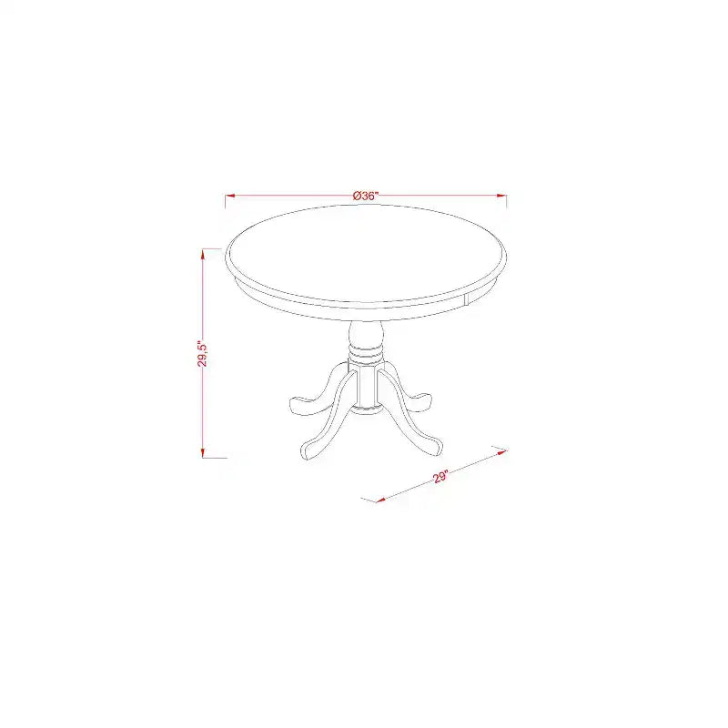 Round Kitchen Table Set with Dining Chairs - Modern Dining Room Table & Chairs
