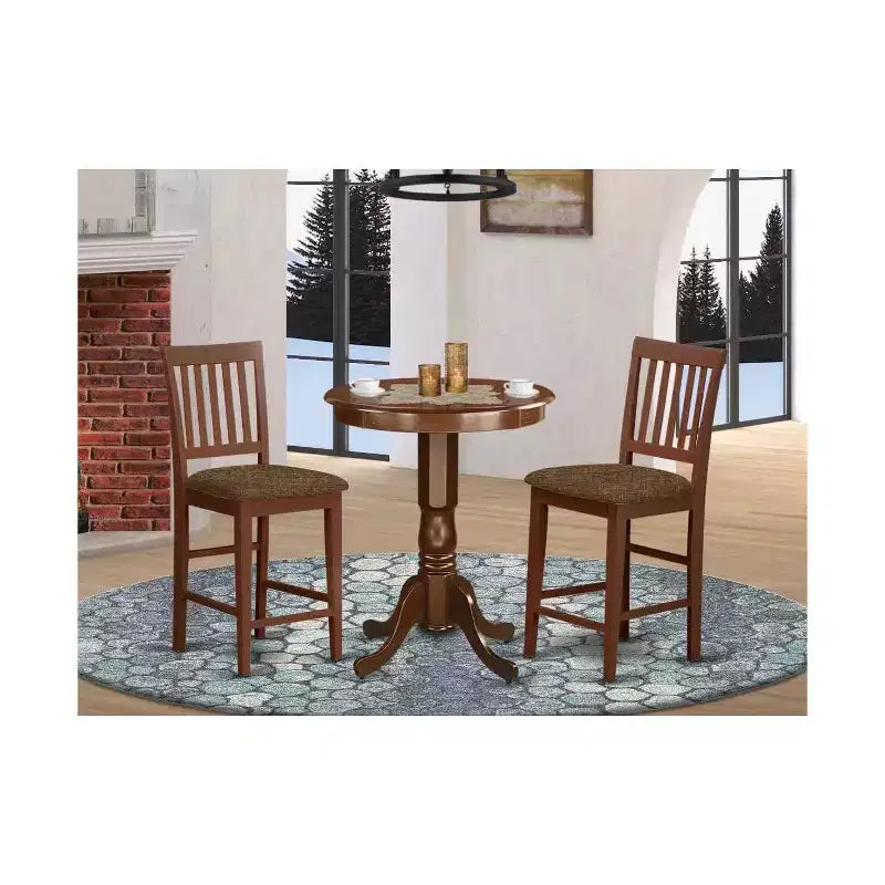 Set da pranzo ad altezza bancone - set da 5 pezzi con tavolo e sedie - tavolo da cucina moderno con sedie