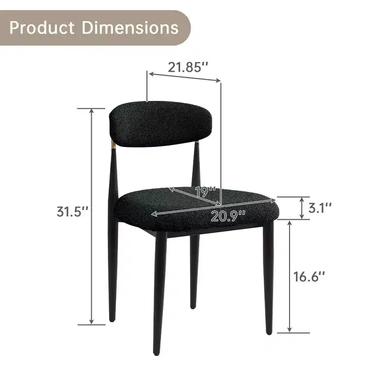 Set da pranzo moderno per 4 persone, tavolo rettangolare da 68'' con 4 sedie e base centrale, tavolo da pranzo per sala da pranzo e cucina-Morden Fort