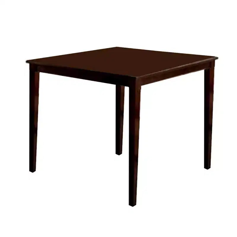 Royal Hampton 5-delige houten bartafelset met stoelen met kruisleuning, espressobruin