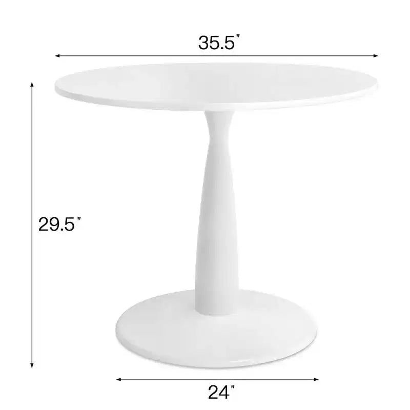 Ronde eetset met 5 delen voor 4 personen, eetkamerinrichting met 4 eetkamerstoelen van boucléstof met rugleuning van mesh en rotan, binnenmeubilair - Panipeachy