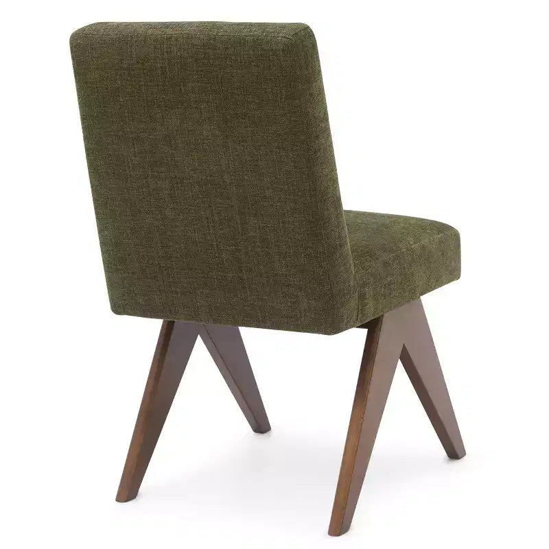 5-teiliges Esszimmertisch-Set für 4 Personen, moderner runder Tisch mit 46 Zoll Durchmesser und 4 gepolsterte Esszimmerstühle mit Holzbeinen für Esszimmer und Wohnzimmer - Panipeachy