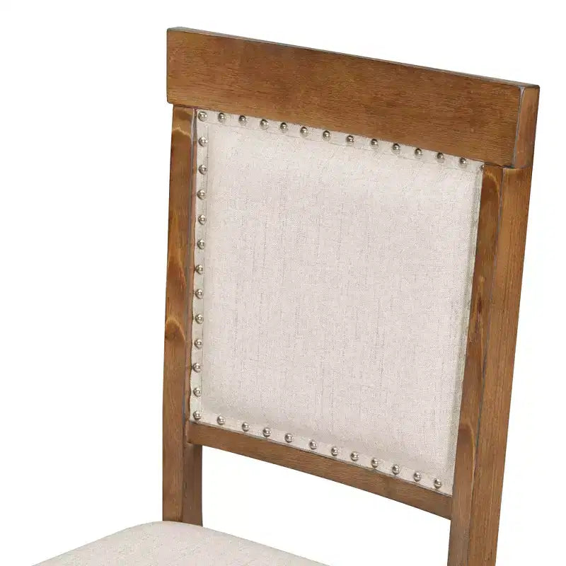 Set da cucina in stile rustico per 4 persone, set da pranzo rotondo in legno allungabile e 4 sedie imbottite, set da pranzo retrò per cucina