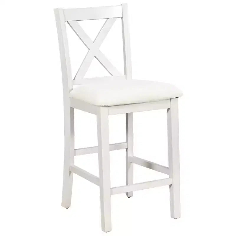 Set da pranzo da 5 pezzi per 4 persone con tavolo ad altezza bancone, set da bar rustico in legno stile fattoria con 4 sedie per la sala da pranzo