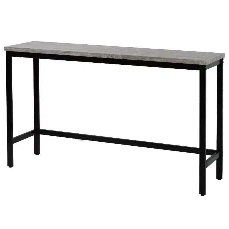 Essgruppen-Set in Thekenhöhe für 3 Personen, Metall-Pub-Küchenset mit Beistelltisch, Fußstütze und 3 Hockern