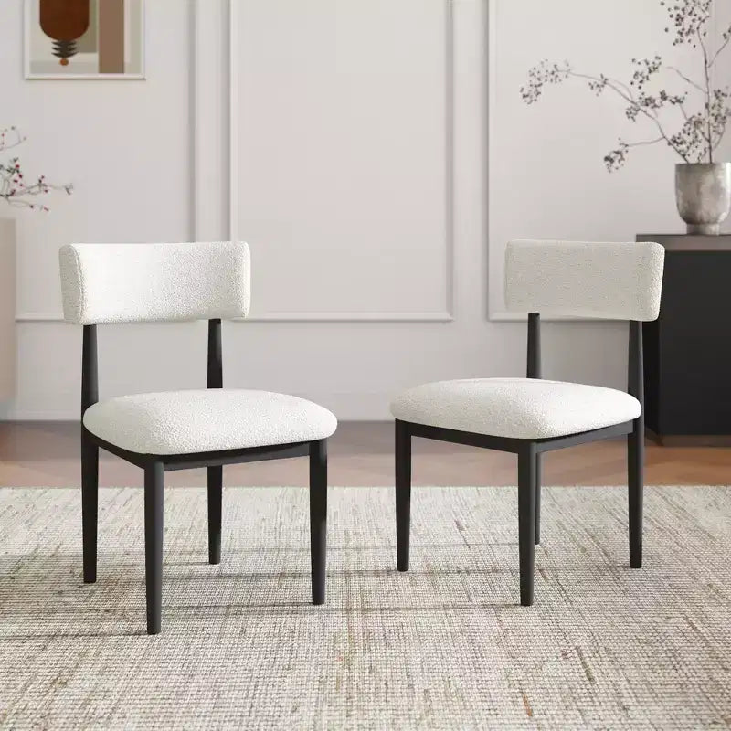 Roundhill Furniture Edo σετ τραπεζαρίας 5 τεμαχίων, στρογγυλό τραπέζι με βάση τύπου τρίποδα και 4 επενδεδυμένες καρέκλες