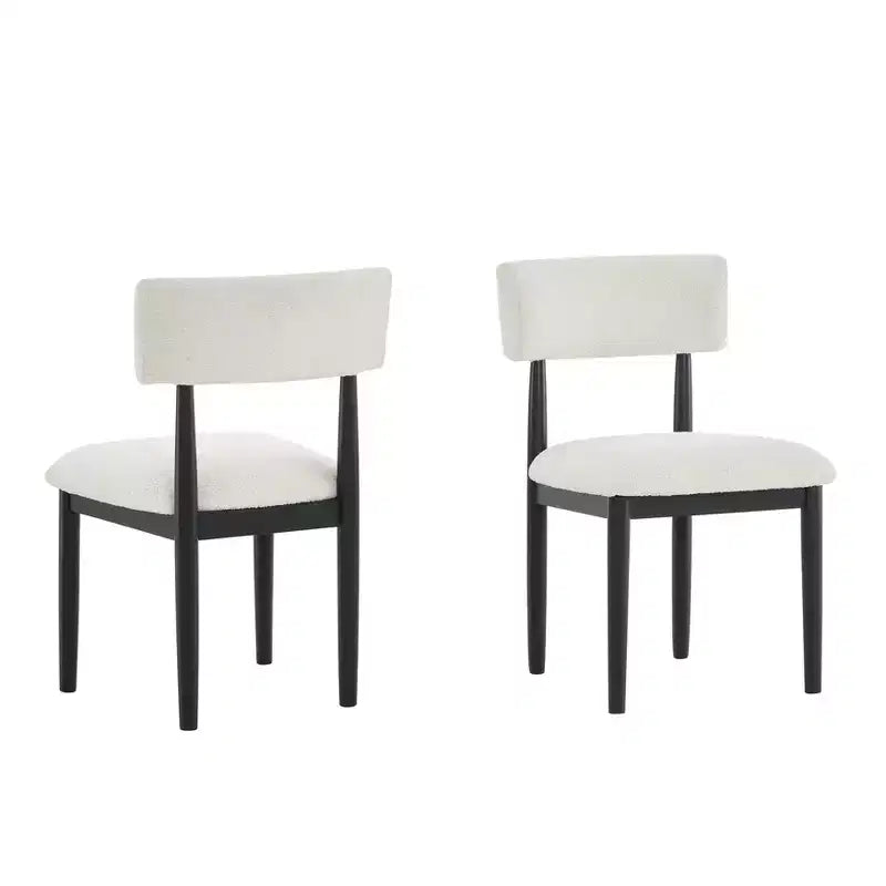 Roundhill Furniture Edo σετ τραπεζαρίας 5 τεμαχίων, στρογγυλό τραπέζι με βάση τύπου τρίποδα και 4 επενδεδυμένες καρέκλες