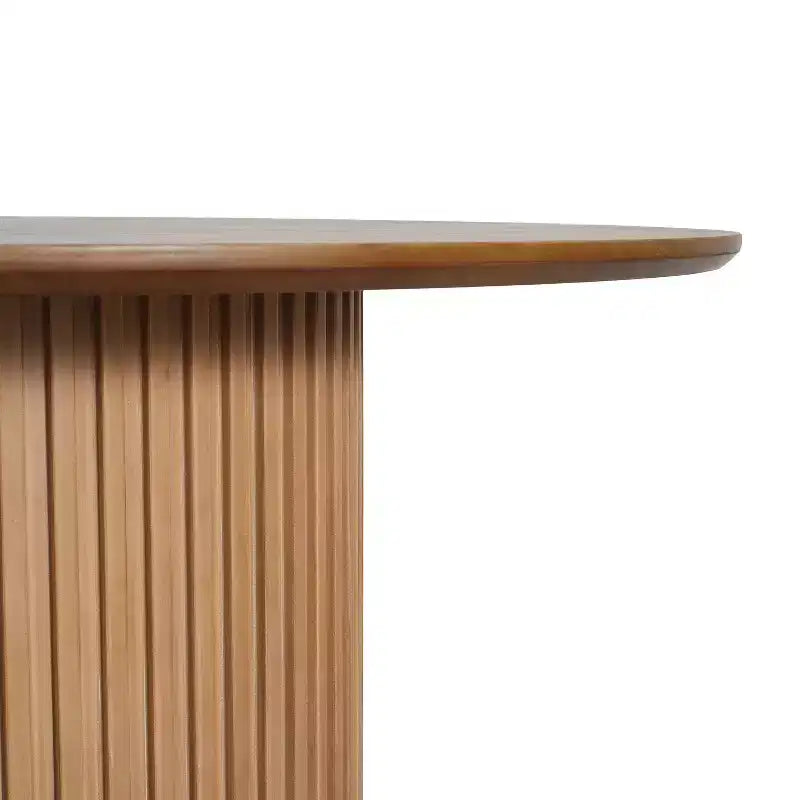 Christopher Knight Home Seema modernes 5-teiliges rundes Esszimmertisch-Set mit gepolsterten Stühlen aus Gummibaumholz
