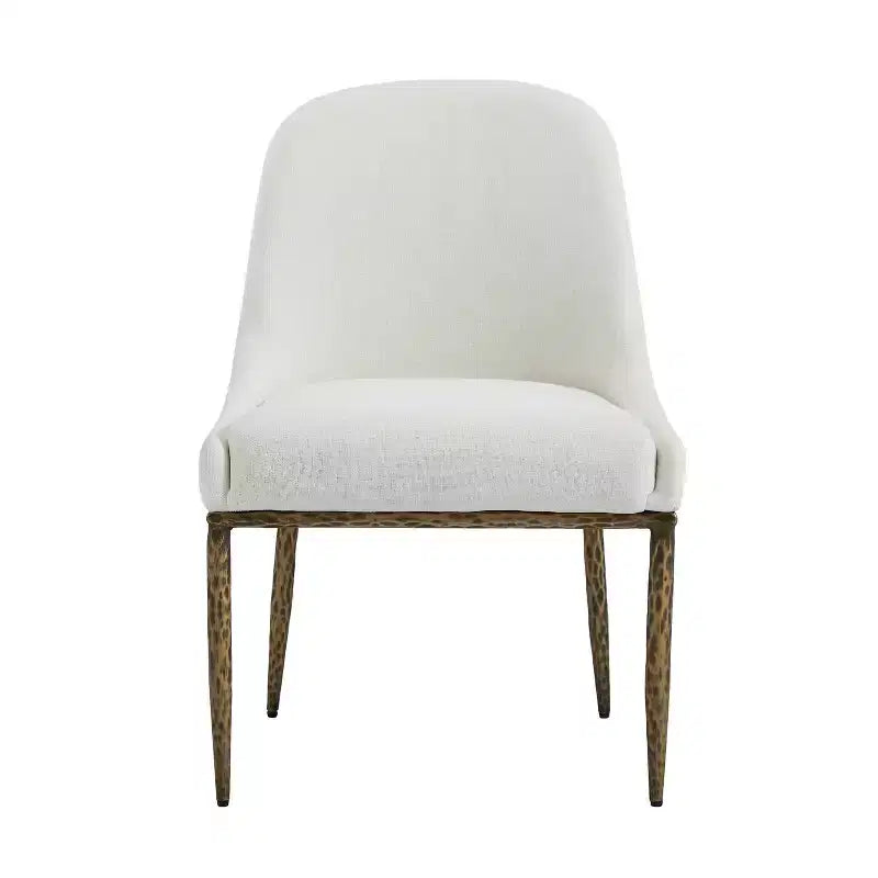 Christopher Knight Home Linnea Industrial 5 Piece Upholstered Dining Chairs with Round Pedestal Dining Table