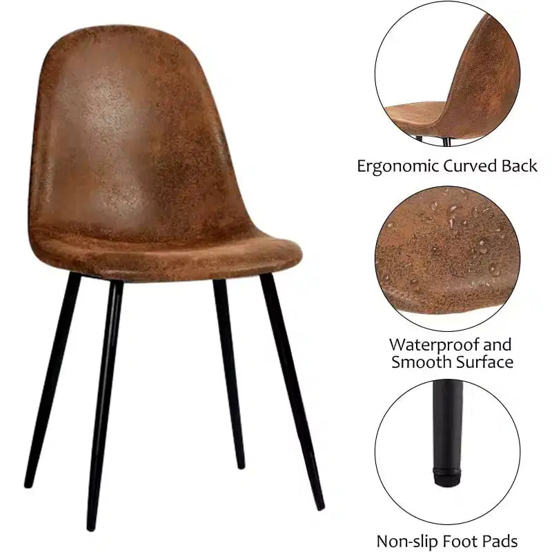 Комплект за хранене FurnitureR от 7 части за 6 души, модерна трапезна маса от MDF с 6 стола, тапицирани с велур, с метални крака, комплект за кухня и трапезария за дома
