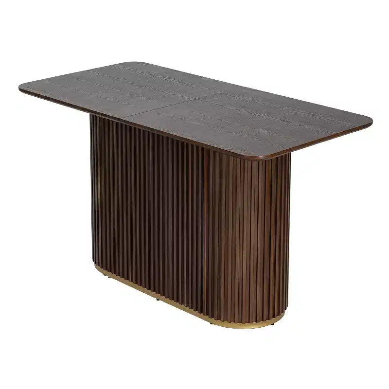 Christopher Knight Home Iwinie modernes 5-teiliges Esstisch-Set mit Säulen-Holztisch und gepolsterten Metall-Barhockern