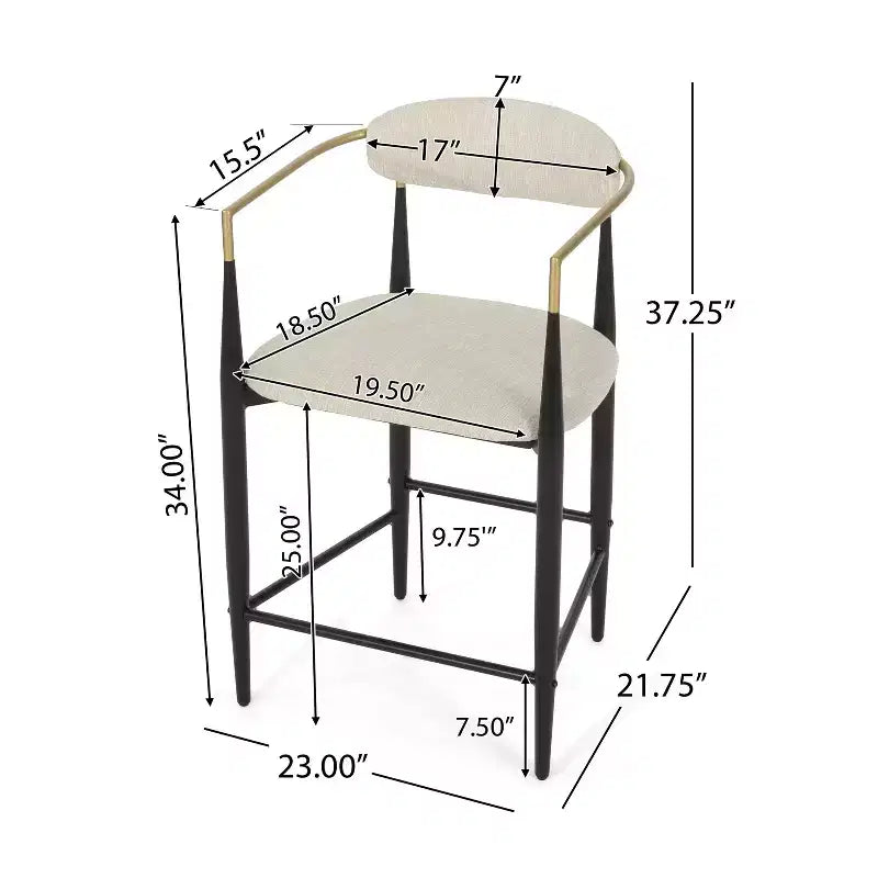 Christopher Knight Home Iwinie modernes 5-teiliges Esstisch-Set mit Säulen-Holztisch und gepolsterten Metall-Barhockern