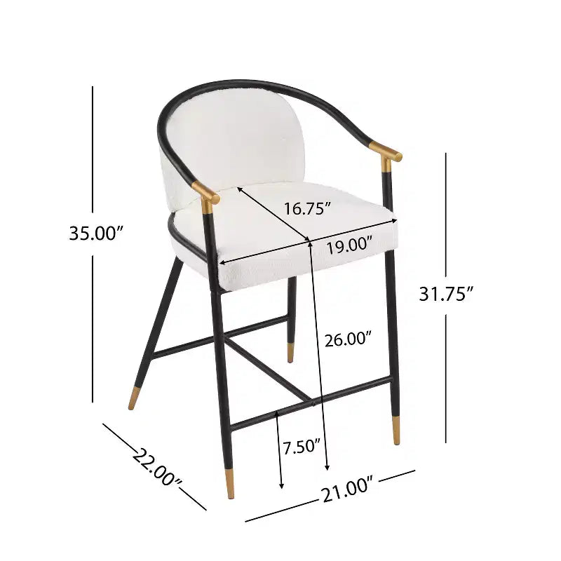 Christopher Knight Home Kun 3-teiliges modernes Set aus Bouclé-gepolsterten Barhockern mit langem geriffeltem Tisch