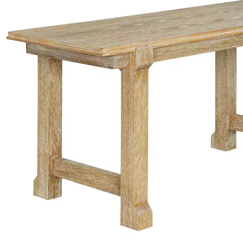 ModernLuxe set blagovaonskog stola sa 6 komada, blagovaonski set za 6 osoba, obiteljski kuhinjski stol sa ergonomskim tapeciranim blagovaonskim stolicama i klupom