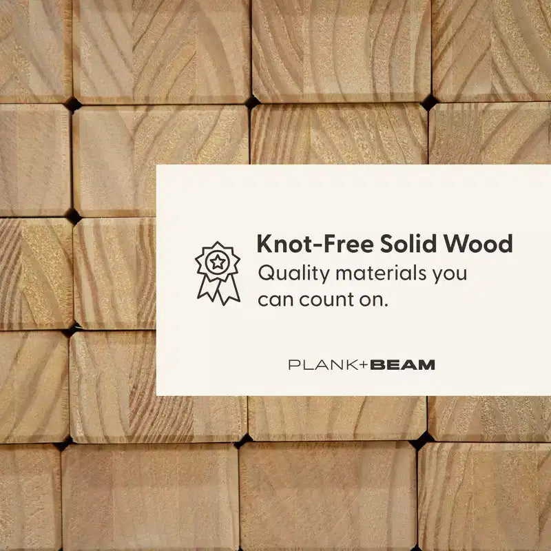Plank+Beam modernes Esszimmerset aus Massivholz mit 2 Bänken für 6 Personen