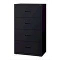 Cassettiera laterale commerciale a 4 cassetti larga 76 cm con serratura a cilindro intercambiabile