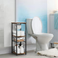 Mobiletto bagno da terra con cassetto e portarotolo